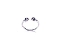 Anello Stocco Gioielli Donna in Oro bianco Zircone ANS 79 - ANS 79